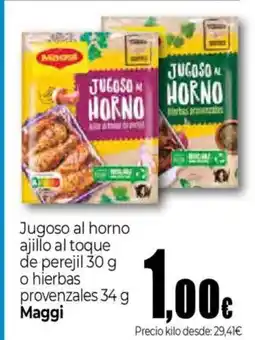 Unide Supermercados MAGGI Jugoso al horno ajillo al toque de perejil o hierbas provenzales oferta