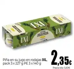 Unide Supermercados IXL Piña en su jugo en rodajas oferta