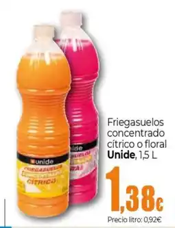 Unide Supermercados UNIDE Friegasuelos concentrado cítrico o floral oferta