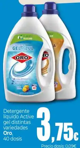 Unide Supermercados ORO Detergente líquido Active gel distintas variedades oferta