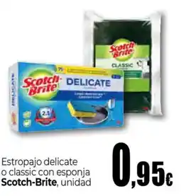 Unide Supermercados SCOTCH BRITE Estropajo delicate o classic con esponja oferta