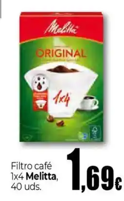 Unide Supermercados MELITTA Filtro café oferta