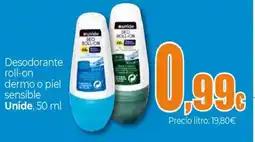 Unide Supermercados UNIDE Desodorante roll-on dermo o piel sensible oferta