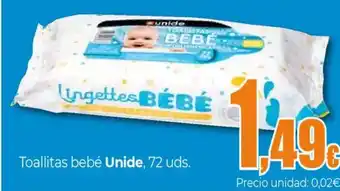 Unide Supermercados UNIDE Toallitas bebé oferta