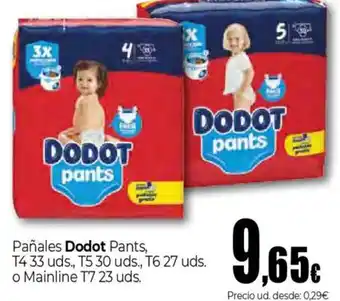 Unide Supermercados DODOT Pañales Pants oferta