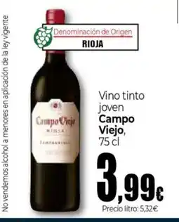 Unide Supermercados CAMPO VIEJO Vino tinto joven oferta