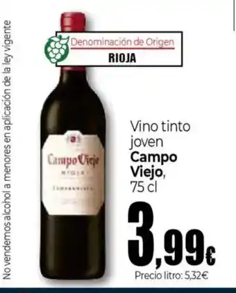 Unide Supermercados CAMPO VIEJO Vino tinto joven oferta