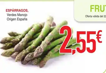 Masymas ESPÁRRAGOS, Verdes Manojo Origen España oferta