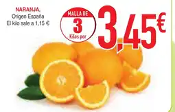Masymas NARANJA, Origen España oferta