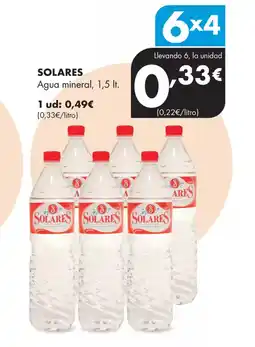 Supermercados Lupa SOLARES Agua mineral oferta