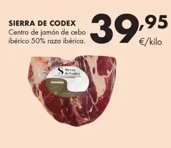 Supermercados Lupa SIERRA DE CODEX Centro de jamón de cebo oferta