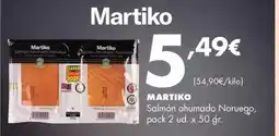 Supermercados Lupa MARTIKO Salmón ahumado Noruego oferta