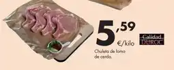 Supermercados Lupa Chuleta de lomo de cerdo oferta