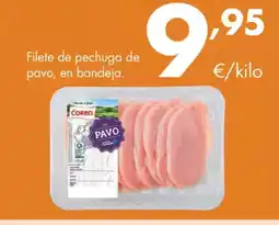 Supermercados Lupa Filete de pechuga de pavo, en bandeja oferta
