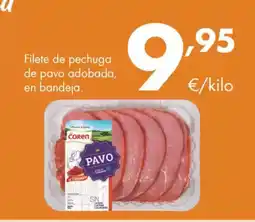 Supermercados Lupa Filete de pechuga de pavo adobada, en bandeja. oferta
