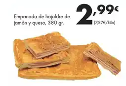 Supermercados Lupa Empanada de hojaldre de jamón y queso oferta