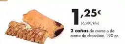 Supermercados Lupa 2 cañas de crema o de crema de chocolate oferta