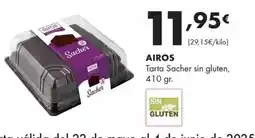 Supermercados Lupa AIROS Tarta Sacher sin gluten oferta