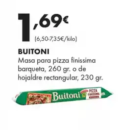 Supermercados Lupa BUITONI Masa para pizza finissima barqueta oferta