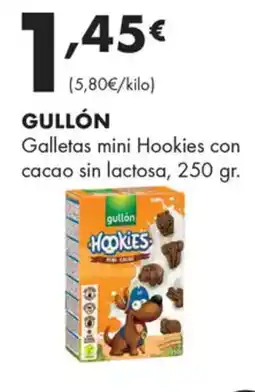 Supermercados Lupa GULLÓN Galletas mini Hookies con cacao sin lactosa oferta