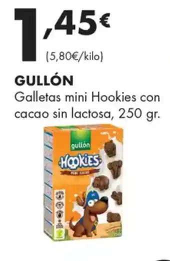 Supermercados Lupa GULLÓN Galletas mini Hookies con cacao sin lactosa oferta