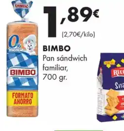 Supermercados Lupa BIMBO Pan sandwich familiar oferta