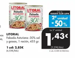 Supermercados Lupa LITORAL Fabada Asturiana oferta