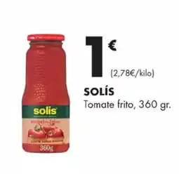 Supermercados Lupa SOLÍS Tomate frito oferta
