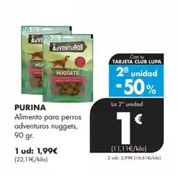 Supermercados Lupa PURINA Alimento para perros adventuros nuggets oferta