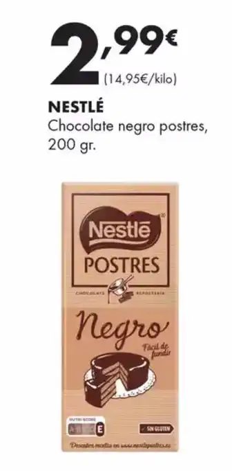Supermercados Lupa NESTLÉ Chocolate negro postres oferta