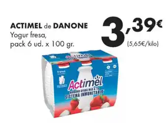 Supermercados Lupa ACTIMEL de DANONE Yogur fresa oferta