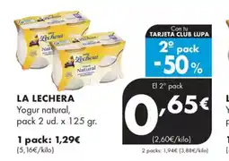 Supermercados Lupa LA LECHERA Yogur con fresas oferta