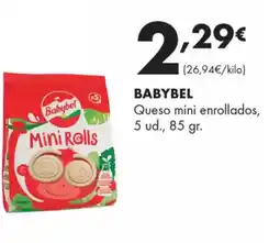Supermercados Lupa BABYBEL Queso mini enrollados oferta