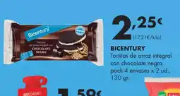 Supermercados Lupa BICENTURY Tortitas de arroz integral con chocolate negro oferta