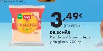 Supermercados Lupa DR.SCHÄR Pan de molde sin corteza oferta