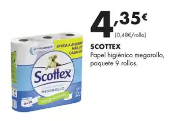Supermercados Lupa SCOTTEX Papel higiénico megarollo, paquete 9 rollos oferta