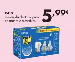 Supermercados Lupa RAID Insecticida eléctrico, pack aparato + 2 recambios oferta