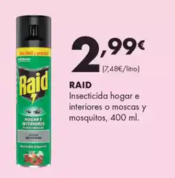Supermercados Lupa RAID Insecticida hogar e interiores o moscas y mosquitos oferta
