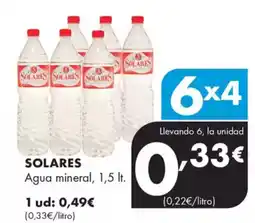 Supermercados Lupa SOLARES Agua mineral oferta