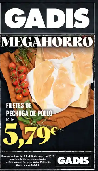 Gadis Filetes de pechuga de pollo oferta
