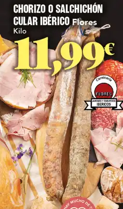 Gadis Chorizo o salchichón cular ibérico oferta