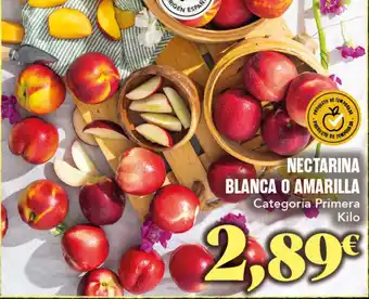 Gadis Nectarina blanca o amarilla oferta