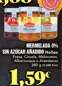 Gadis HELIOS Mermelada 0% sin azúcar añadido oferta