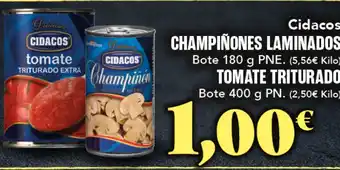 Gadis CIDACOS Champiñones laminados oferta