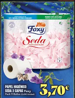 Gadis FOXY Papel higiénico seda 3 capas oferta