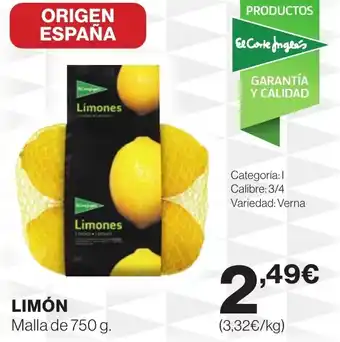 Supercor Limón oferta
