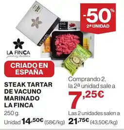 Supercor Steak tartar de vacuno marinado la finca oferta