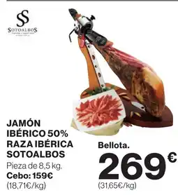 Supercor Jamón ibérico 50% raza ibérica oferta