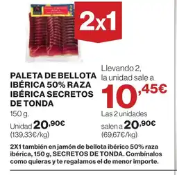 Supercor Paleta de bellota ibérica 50% raza oferta