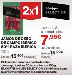 Supercor Jamón de cebo de campo ibérico 50% raza ibérica oferta